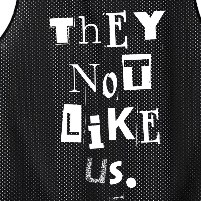 They Not Like Us Mesh Reversible Basketball Jersey Tank