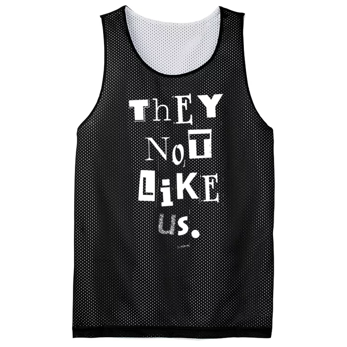 They Not Like Us Mesh Reversible Basketball Jersey Tank