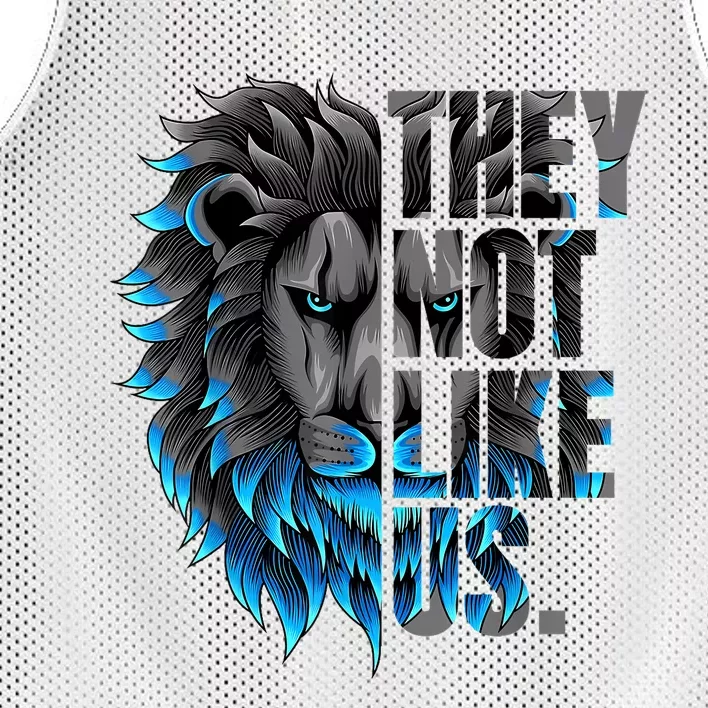 They Not Like Us Touchdown American Football Game Day Lion Mesh Reversible Basketball Jersey Tank