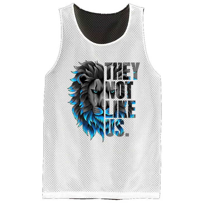 They Not Like Us Touchdown American Football Game Day Lion Mesh Reversible Basketball Jersey Tank