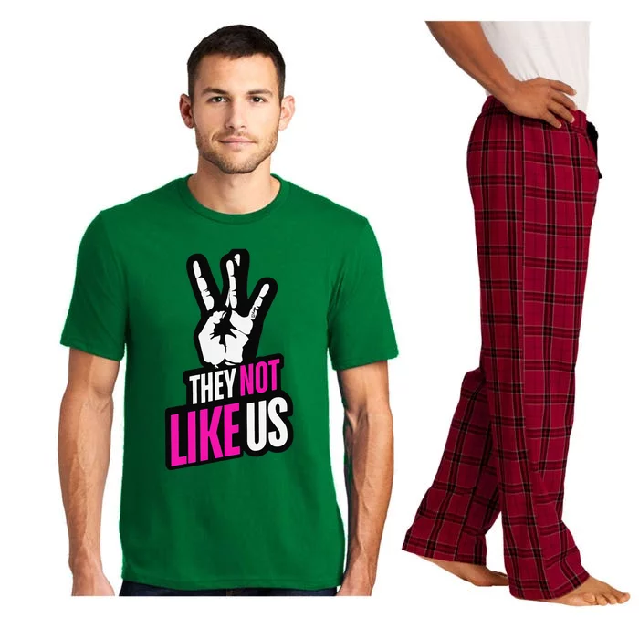 They Not Like Us Pink Hip Hop Music Quote Pajama Set