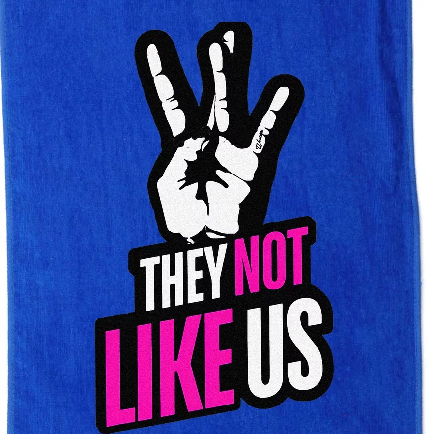 They Not Like Us Pink Hip Hop Music Quote Platinum Collection Golf Towel