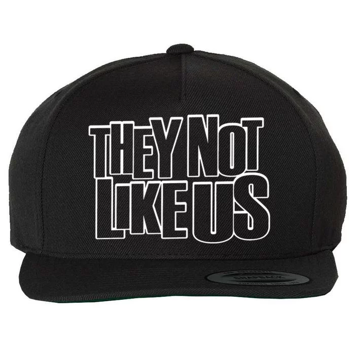 They Not Like Us Kendrick Wool Snapback Cap