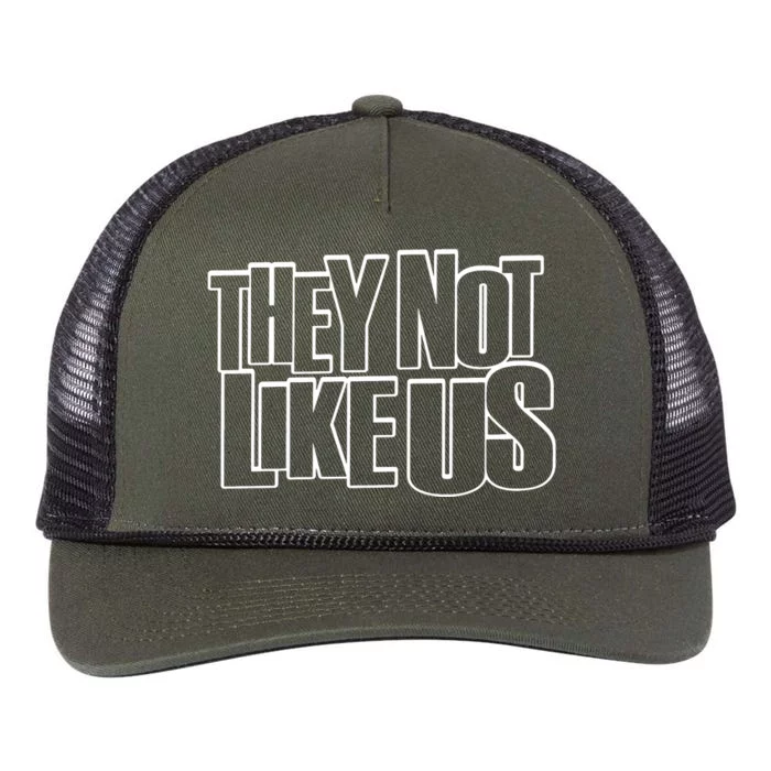 They Not Like Us Kendrick Retro Rope Trucker Hat Cap