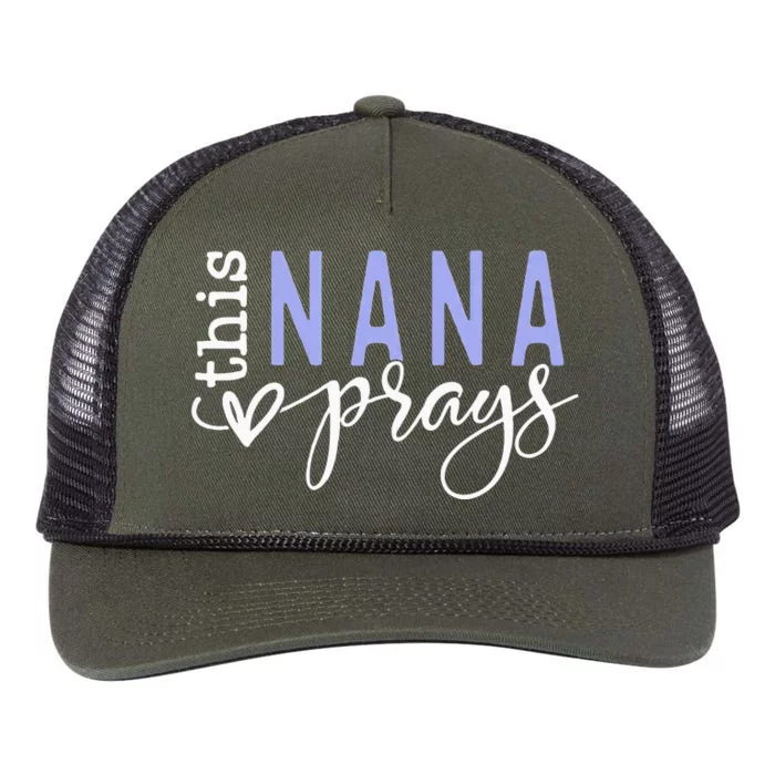 This Nana Love Prays Retro Rope Trucker Hat Cap