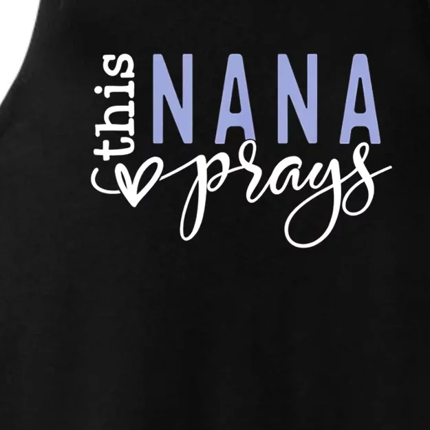 This Nana Love Prays Ladies Tri-Blend Wicking Tank