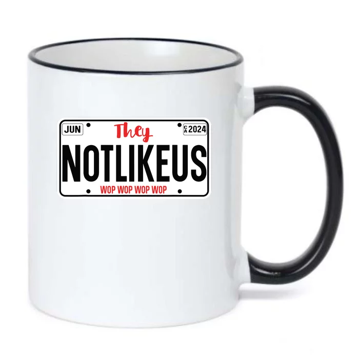 They Not Like Us Ca License Plate Hip Hop Lover Black Color Changing Mug