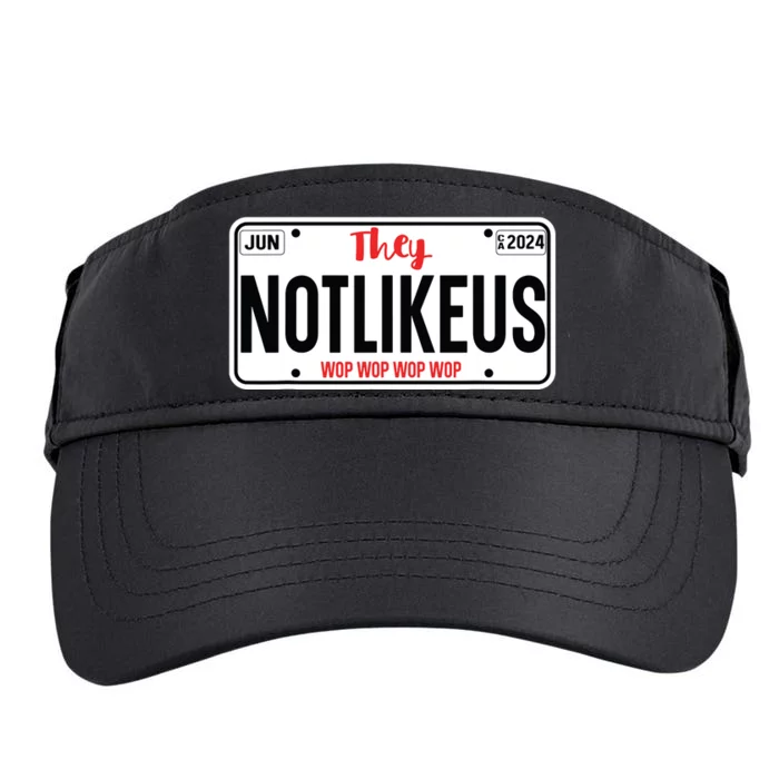 They Not Like Us Ca License Plate Hip Hop Lover Adult Drive Performance Visor