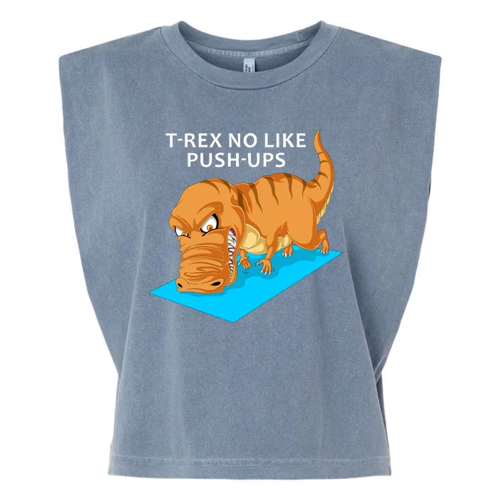 Trex No Like Pushups Garment-Dyed Women's Muscle Tee