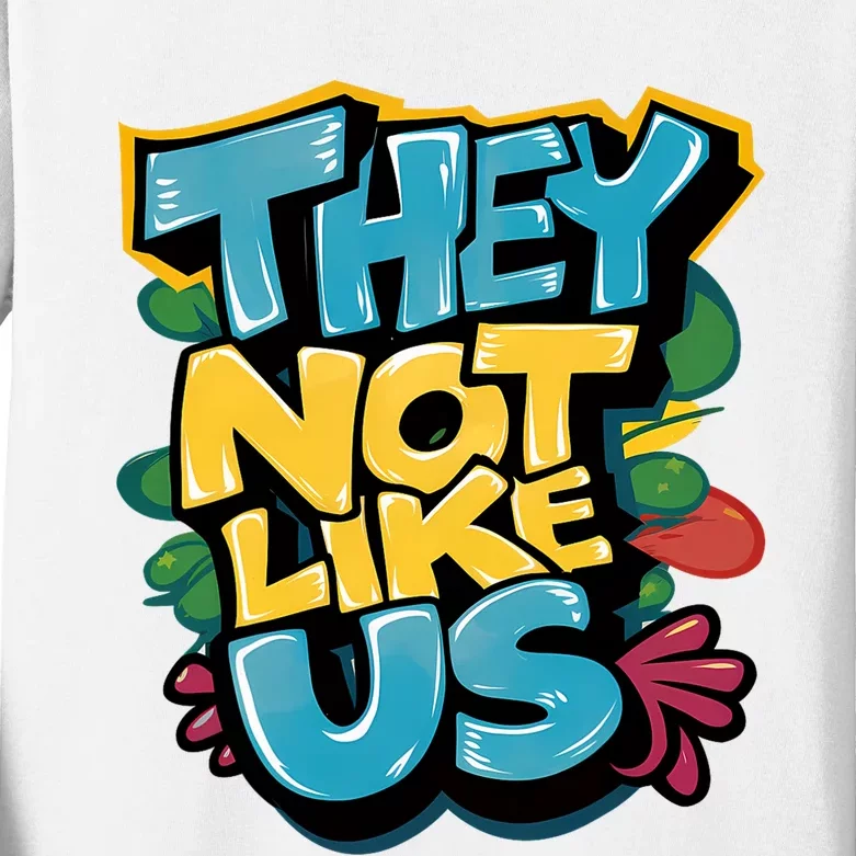 They Not Like Us Kids Long Sleeve Shirt