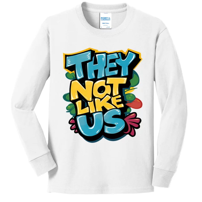 They Not Like Us Kids Long Sleeve Shirt