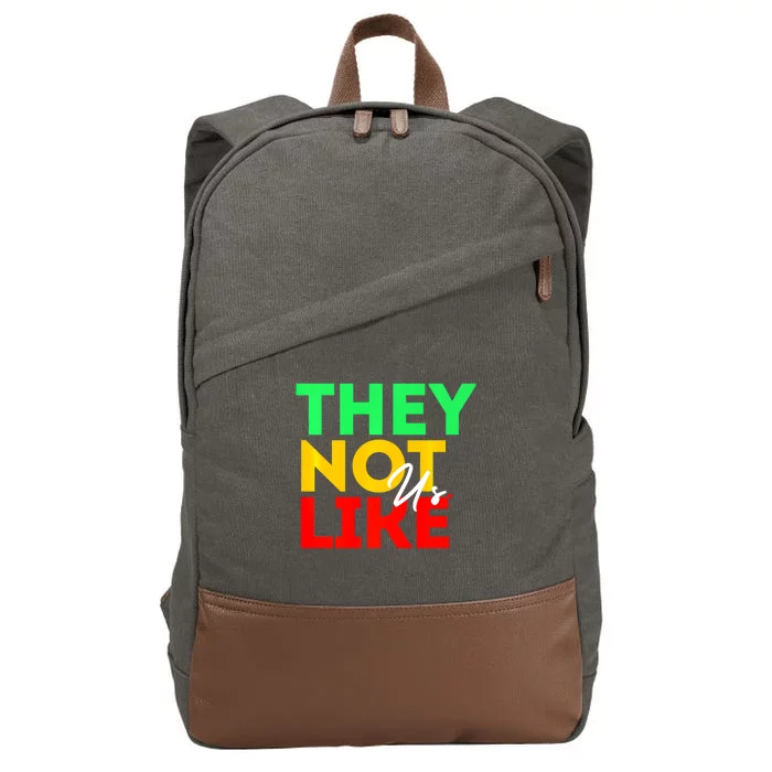 They Not Like Us Cotton Canvas Backpack