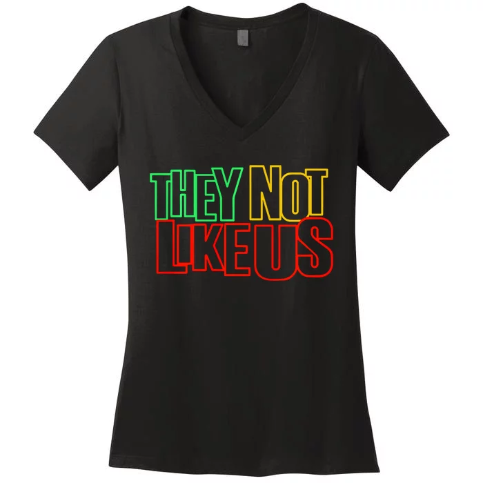 They Not Like Us Women's V-Neck T-Shirt