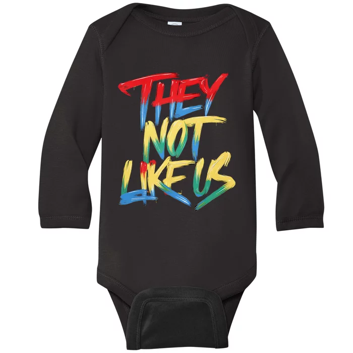 They Not Like Us Baby Long Sleeve Bodysuit