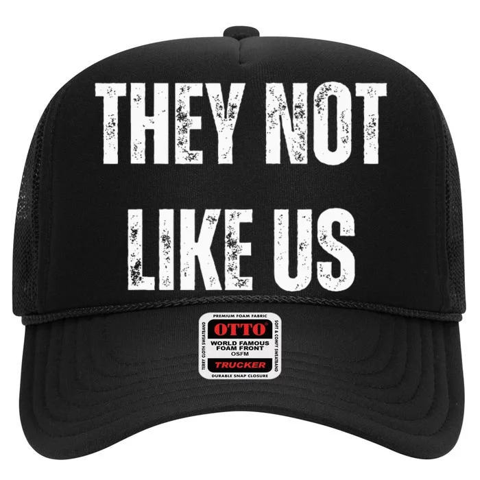 They Not Like Us Ov Hoe Ov Ho High Crown Mesh Trucker Hat