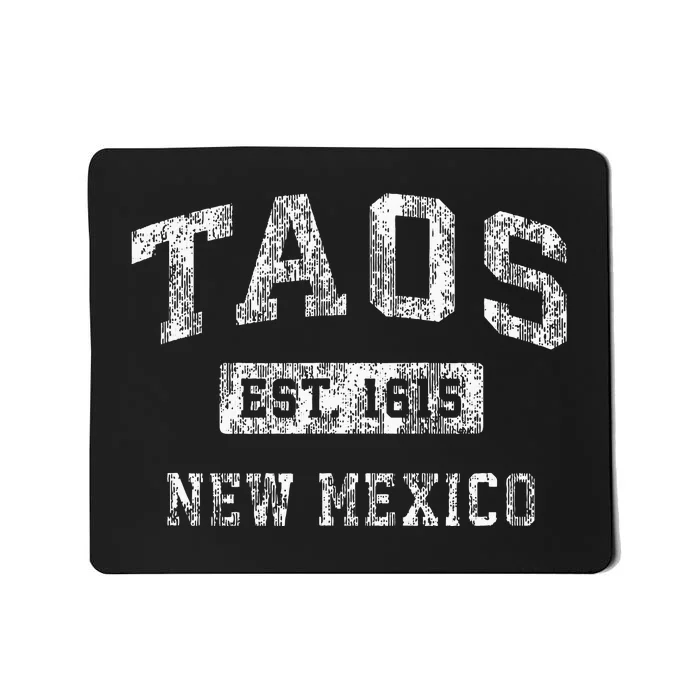 Taos New Mexico Nm Vintage Established Sports Mousepad