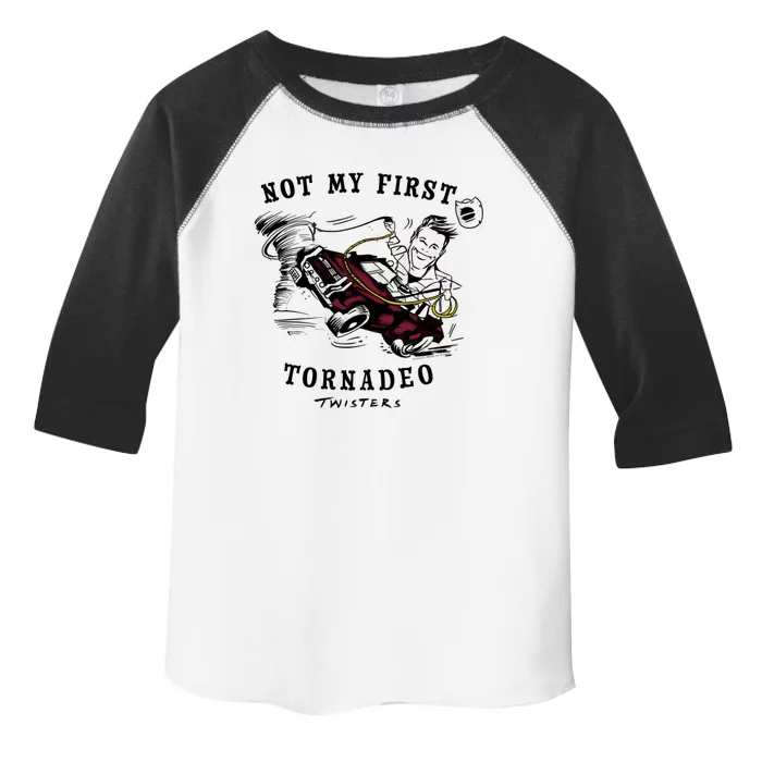 Twisters Not My First Tornadeo Twisters 2024 Toddler Fine Jersey T-Shirt