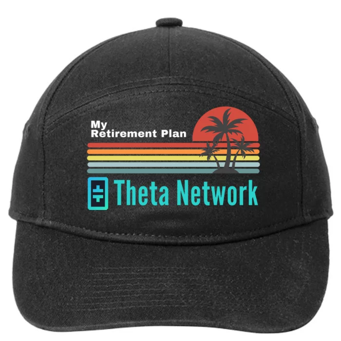 Theta Network My Retirement Plan Blockchain Crypto DeFi 7-Panel Snapback Hat