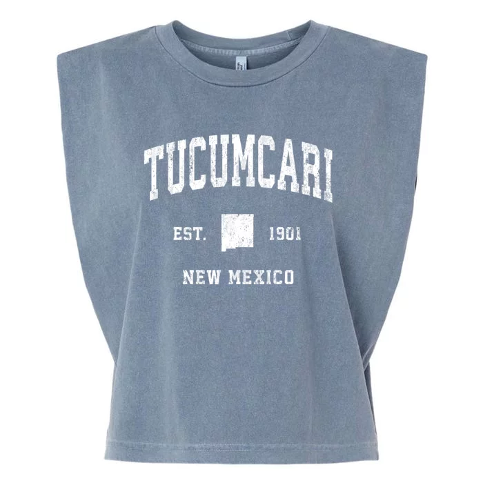 Tucumcari New Mexico Nm Vintage Established Athletic Sports Design Garment-Dyed Women's Muscle Tee