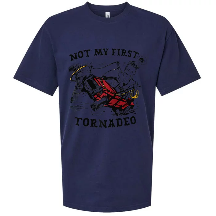 Twisters Not My First Tornadeo Funny Tornado Chaser Cow Raglan Sueded Cloud Jersey T-Shirt