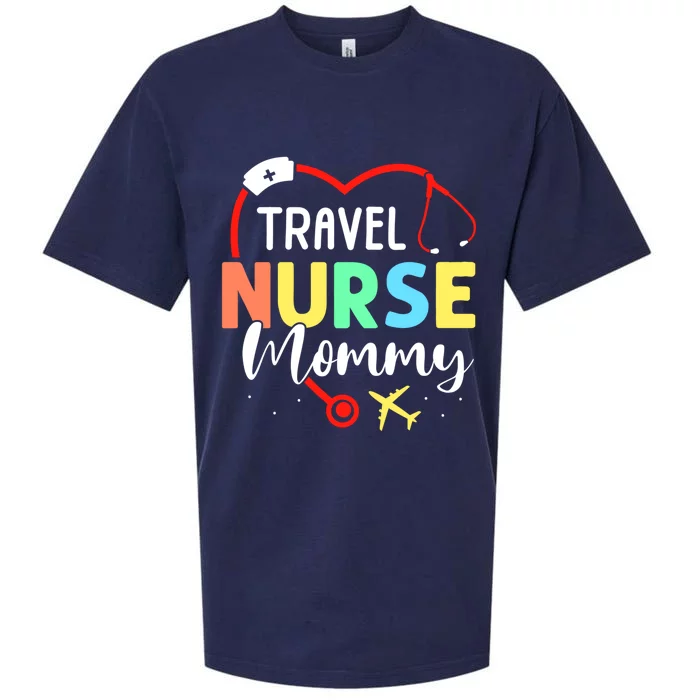 Travel Nurse Mommy Nursing Traveling Nurses Travel Nurse Mom Meaningful Gift Sueded Cloud Jersey T-Shirt