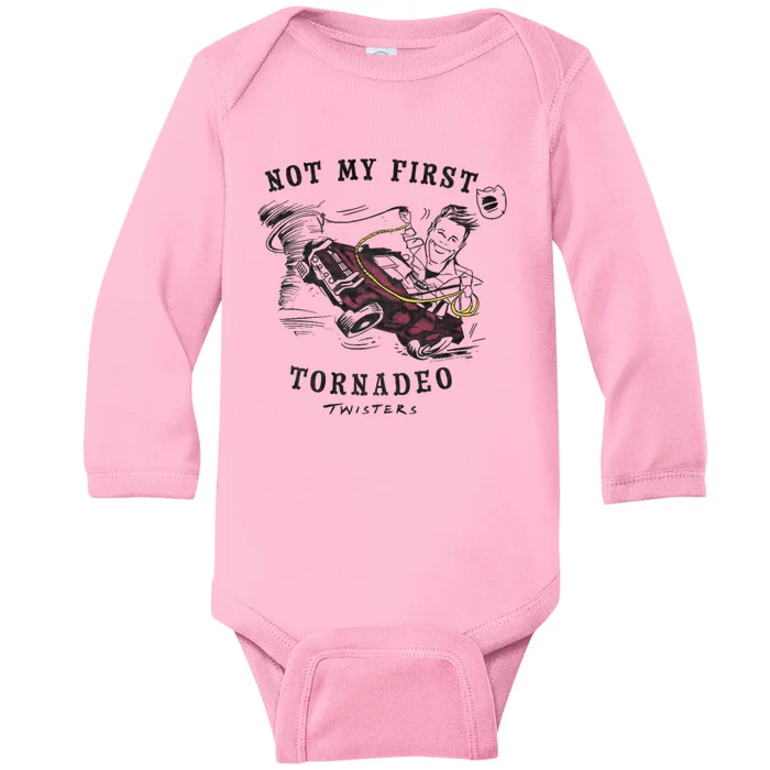 Twisters Not My First Tornado Baby Long Sleeve Bodysuit