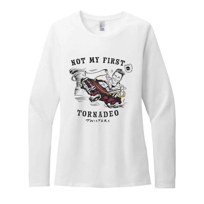 Twisters Not My First Tornado Womens CVC Long Sleeve Shirt