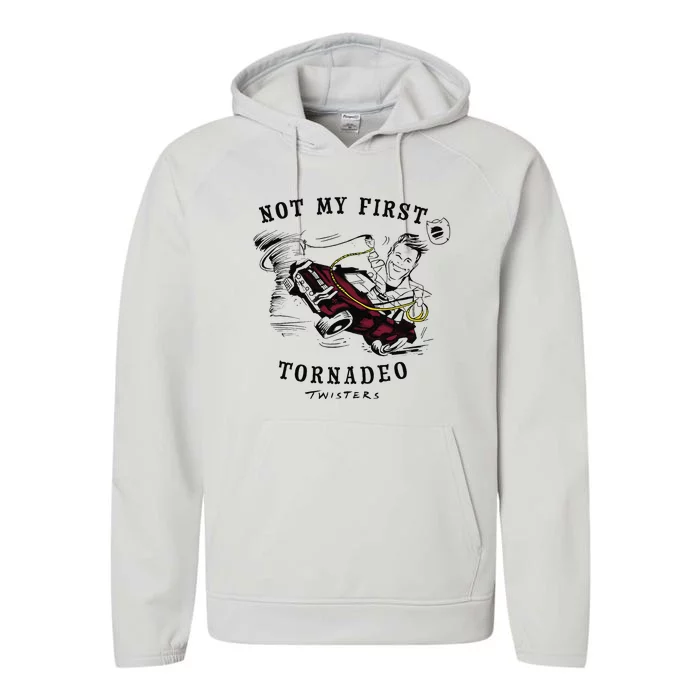 Twisters Not My First Tornado Performance Fleece Hoodie