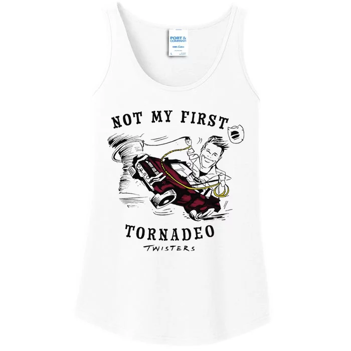 Twisters Not My First Tornado Ladies Essential Tank