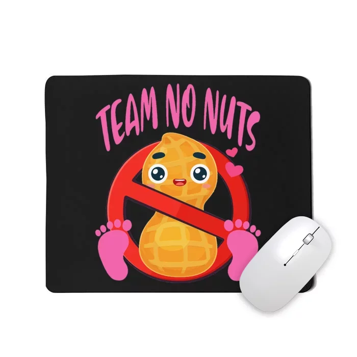 Team No Nuts gender reveal pregnancy announcement baby Mousepad