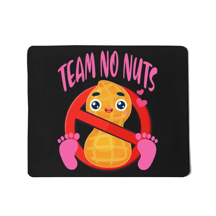 Team No Nuts gender reveal pregnancy announcement baby Mousepad