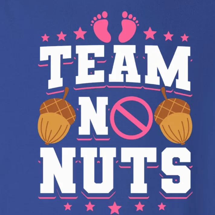 Team No Nuts Gender Reveal Funny Gift Toddler Long Sleeve Shirt