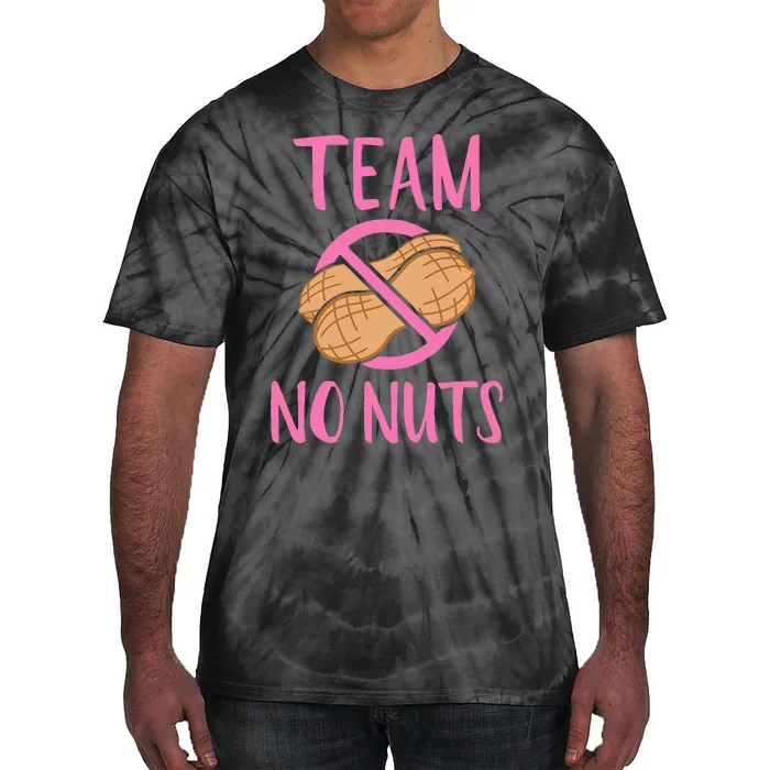 Team No Nuts Girl Gender Reveal Party Tie-Dye T-Shirt