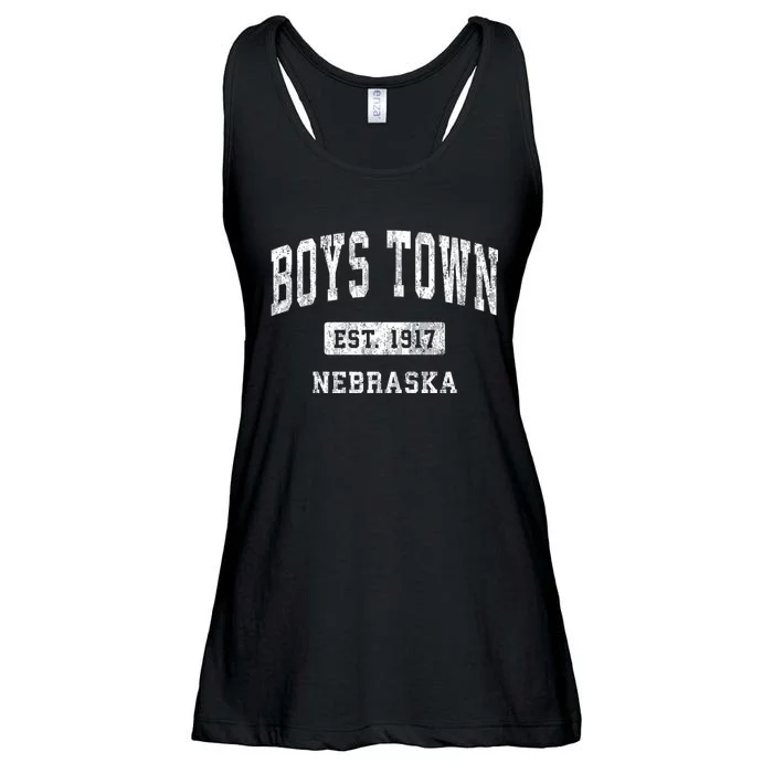 Town Nebraska Ne Vintage Athletic Sports Design Ladies Essential Flowy Tank