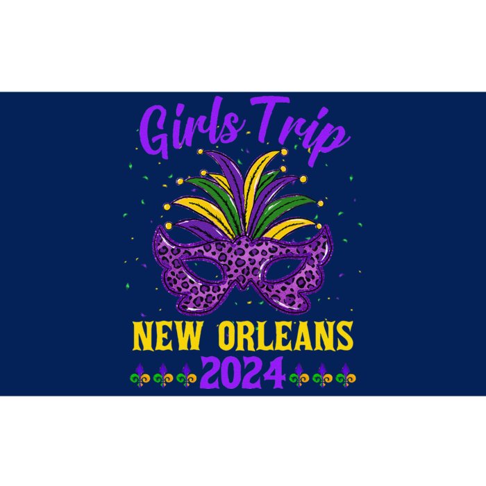 Trip New Orleans 2024 Mardi Gras Mask Friends Vacation Bumper Sticker