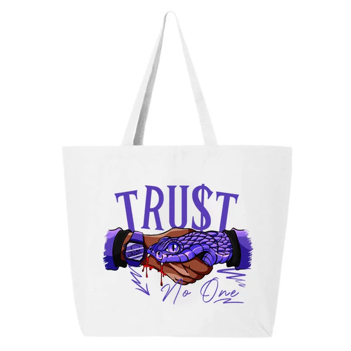 Trust No One Black Field Purple 12s Matching 25L Jumbo Tote