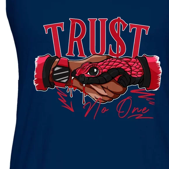 Trust No One Retro Toro Bravo 6s Matching Ladies Essential Flowy Tank