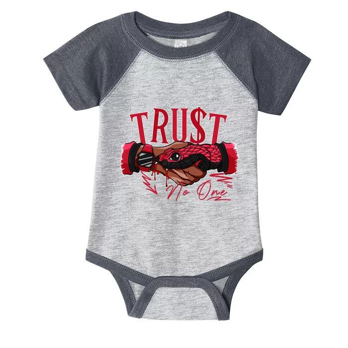 Trust No One Retro Toro Bravo 6s Matching Infant Baby Jersey Bodysuit