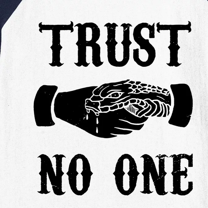 Trust No One Baseball Sleeve Shirt