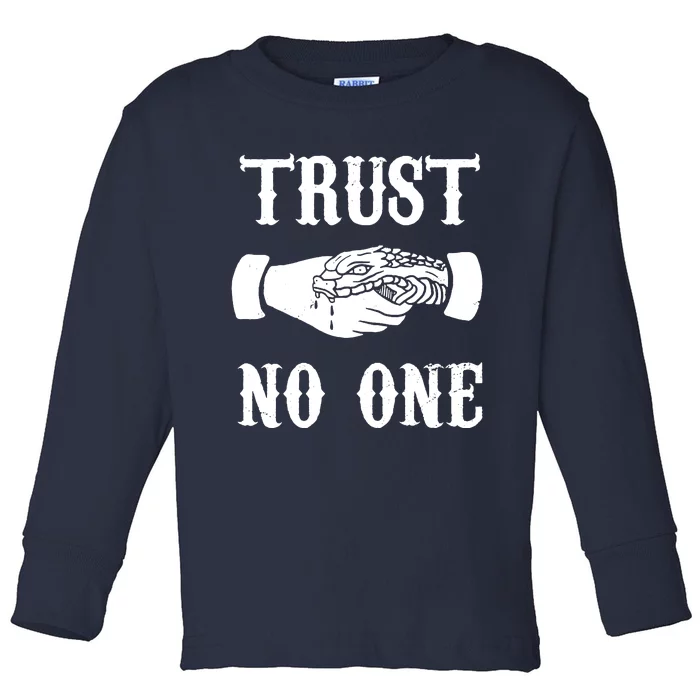 Trust No One Toddler Long Sleeve Shirt