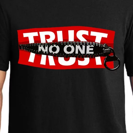 Trust No One Graphic Pajama Set