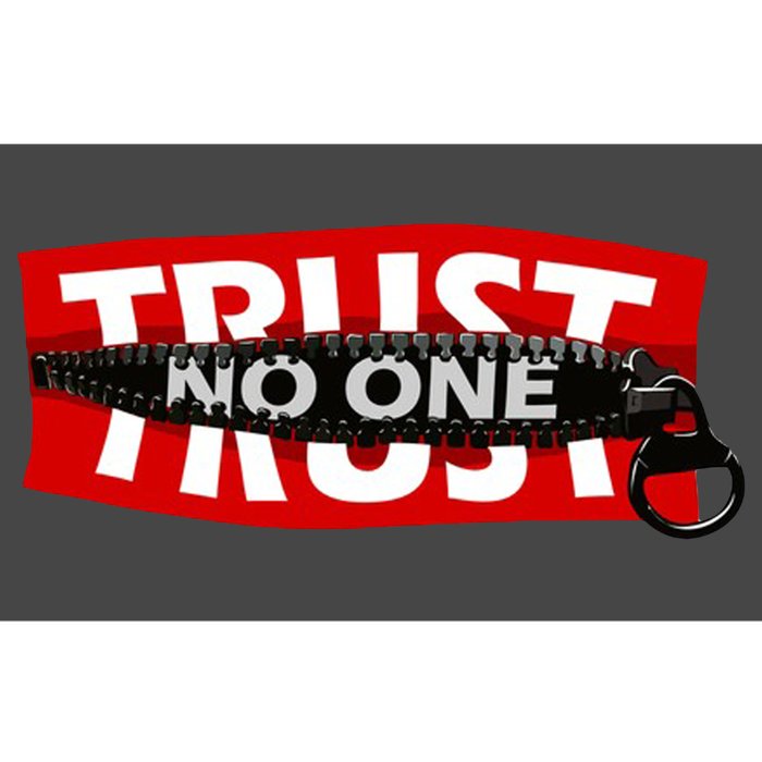 Trust No One Graphic Bumper Sticker