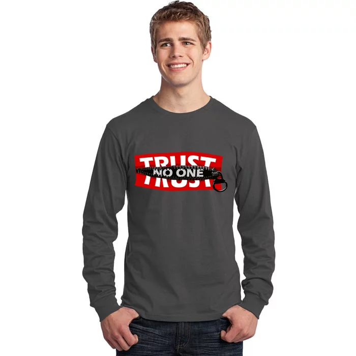 Trust No One Graphic Tall Long Sleeve T-Shirt