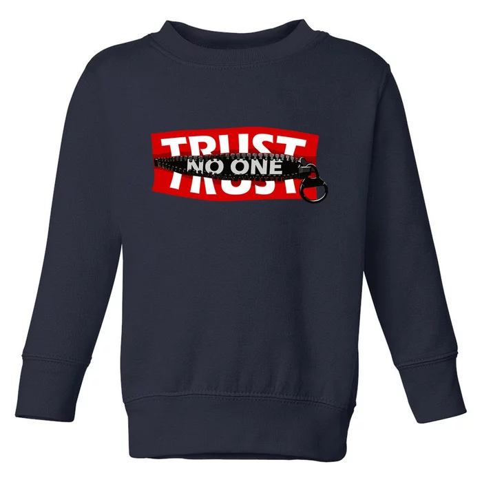 Trust No One Graphic Toddler Sweatshirt