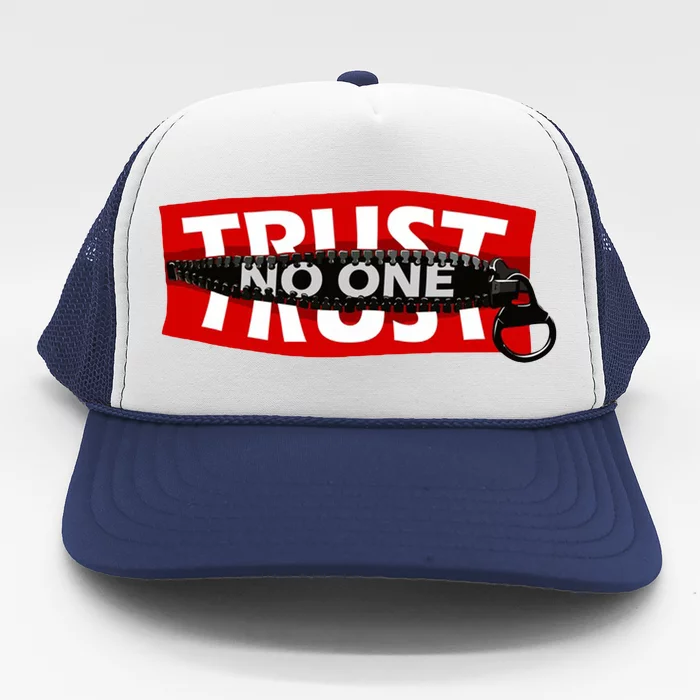 Trust No One Graphic Trucker Hat