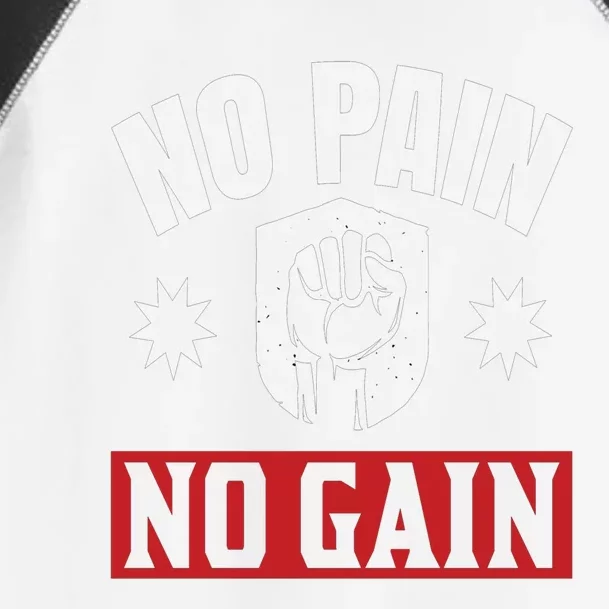 Tgiftgift No Pain No Gain Meaningful Gift Toddler Fine Jersey T-Shirt