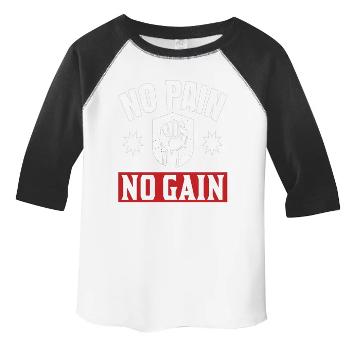 Tgiftgift No Pain No Gain Meaningful Gift Toddler Fine Jersey T-Shirt