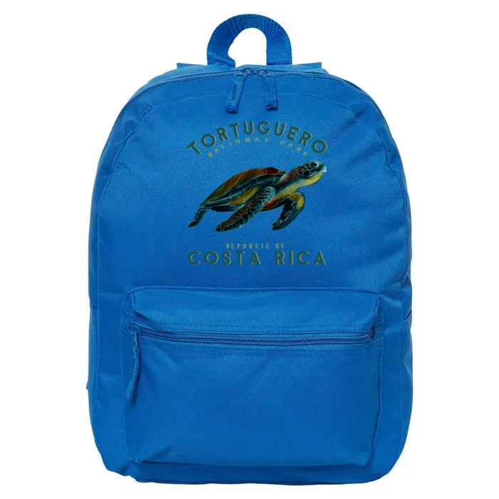 Tortuguero National Park Costa Rica Sea Turtle Souvenir Gift 16 in Basic Backpack