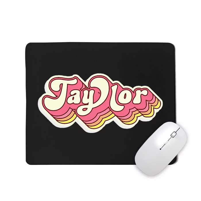 Taylor Name Personalized First Name Surname Mousepad