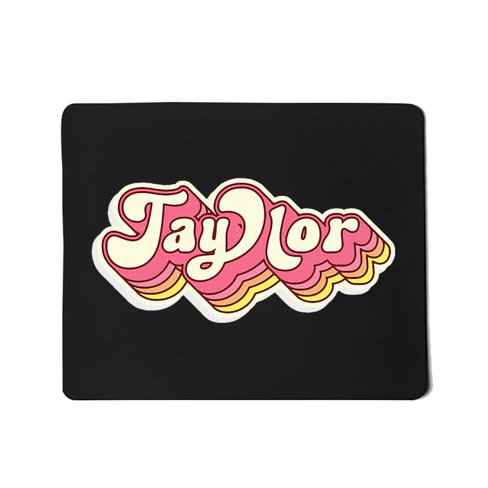 Taylor Name Personalized First Name Surname Mousepad